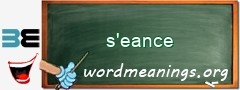 WordMeaning blackboard for s'eance